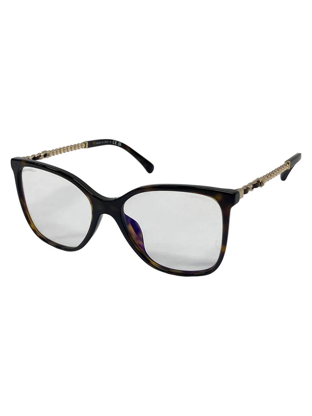 Chanel Clear Dark Brown Gold Plastic #367684C57B